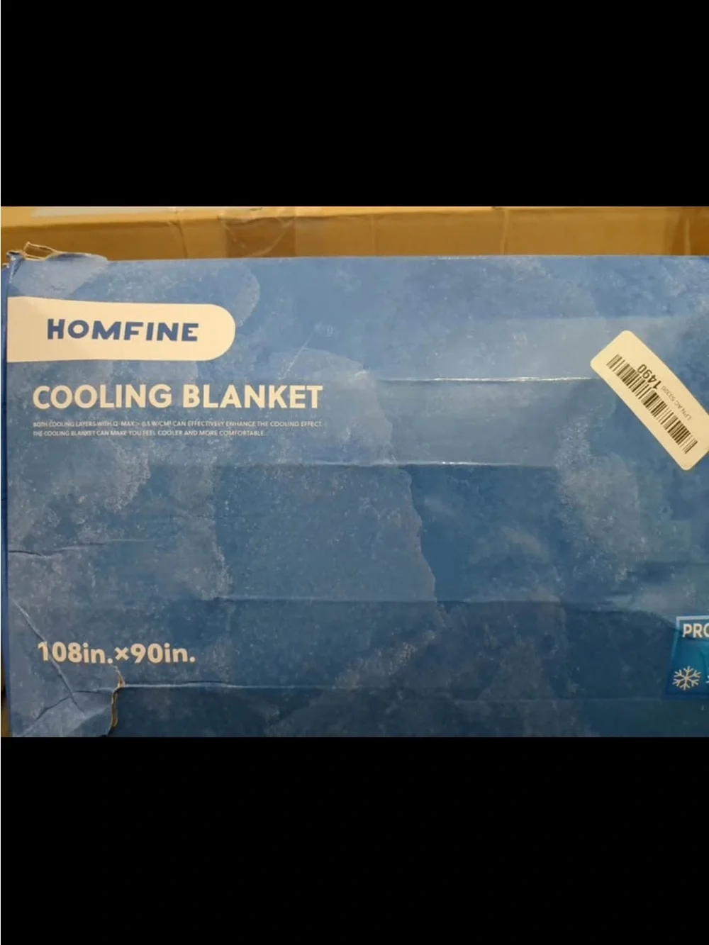 HOMFINE Cooling Comforter for Hot Sleepers King/Cal King, Blue 108